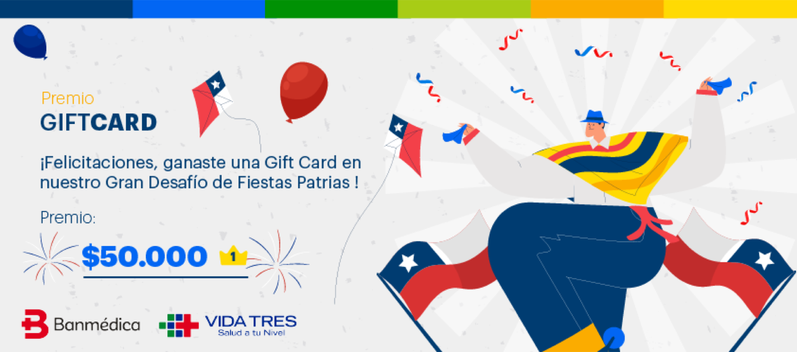 Tarjetón de Fiestas Patrias